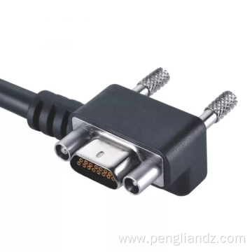 IP67 Electrical Micro D-Sub Right Angled Molded Cable